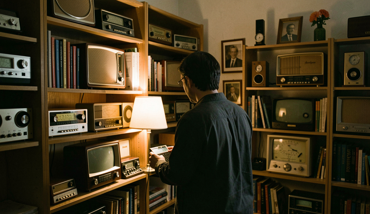 From the studio to the transmitter : The wiring of a room that talks back